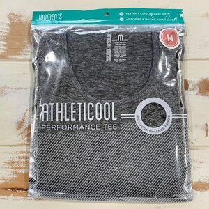 5/$20 NEW 8-10 M Women's Athleticool Performance Gray Tee